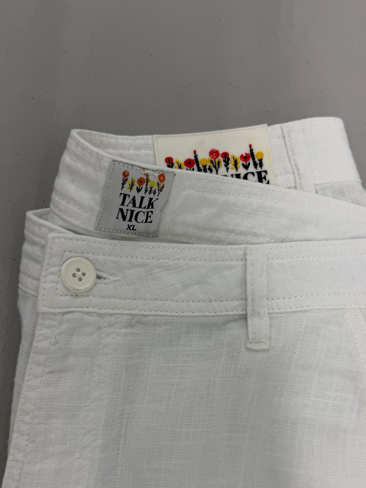 Linen double knee